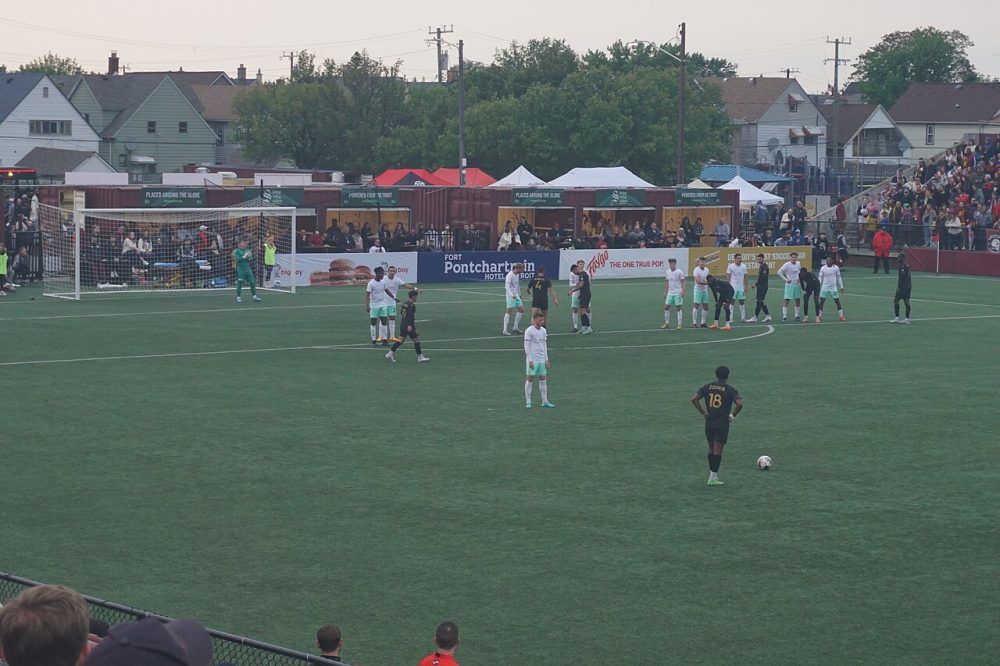 Detroit City FC v. San Antonio FC 2023 07 (free kick)